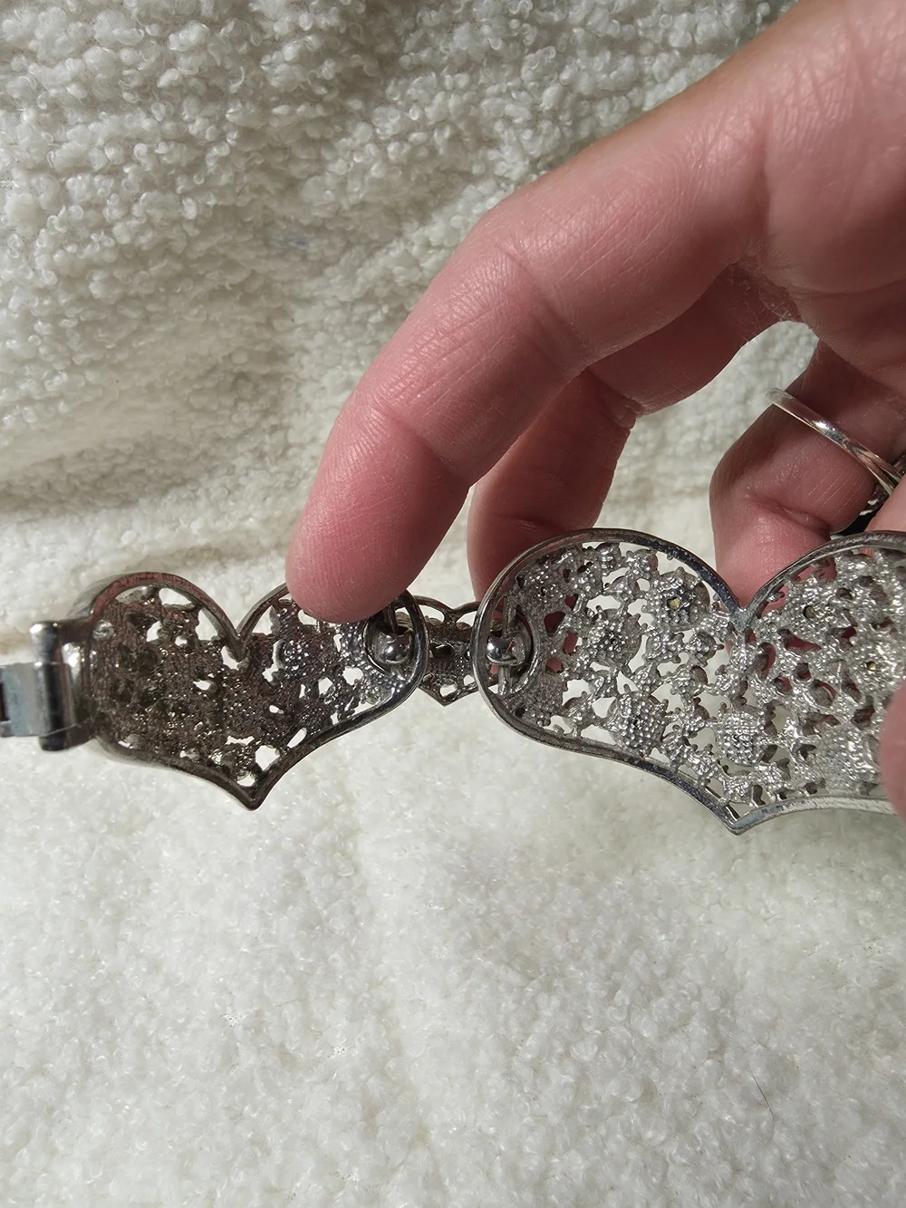 Crystal Heart Chunky Bracelet